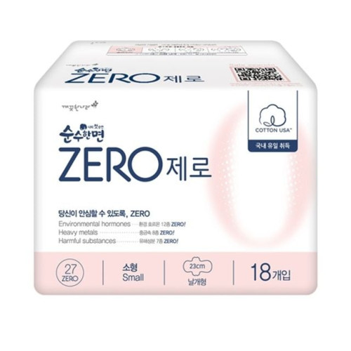 깨끗한나라 순수한면 ZERO 생리대 소형 18P