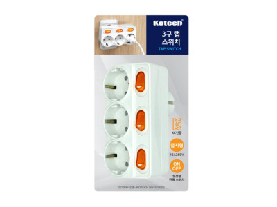 접지3구탭스위치 E-6433