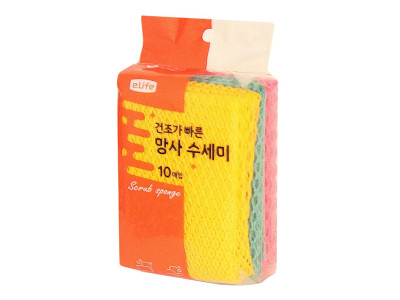 롯데이라이프 망사수세미 10P