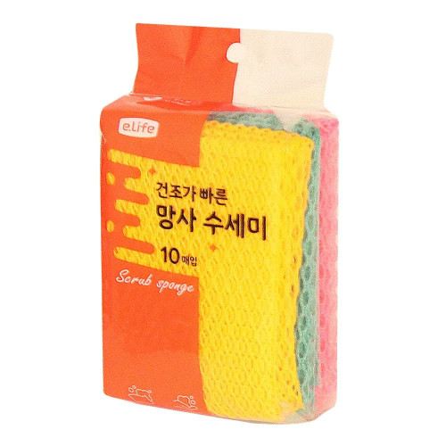 롯데이라이프 망사수세미 10P