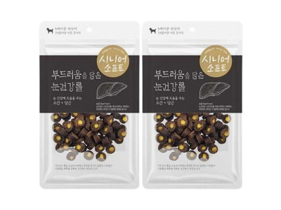 노령견 간식 눈건강롤 100g 2P 반려견 소프트 스낵