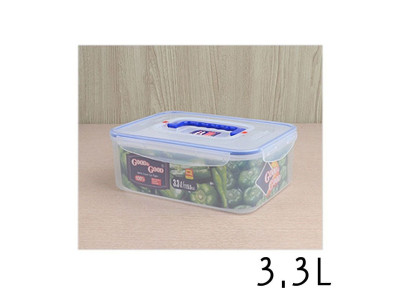 손잡이 밀폐용기 3.3L 핸디락 굿앤굿 김치통 반찬통
