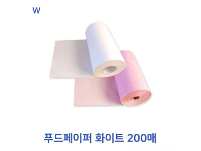 푸드페이퍼 화이트 200매 롤1개