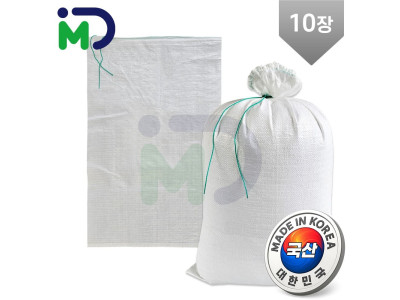 국산 마대 40kg 10장 자루 포대 현장마대 산업용 모래 폐기물 낙엽 재활용 분리수거