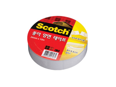 3M 스카치 종이 양면테이프 2410 (24mmx10m) 3인치