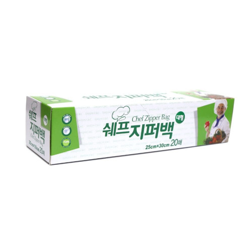 쉐프지퍼백 25 30 20매 대형 6430