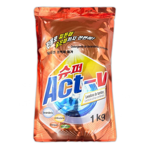 슈퍼Act-V 일반드럼겸용 가루 세탁세제 1kg - O