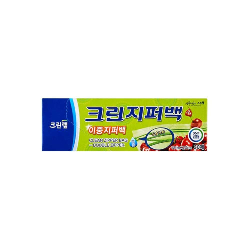 크린랲 이중 지퍼백 소 18x20cm 20매
