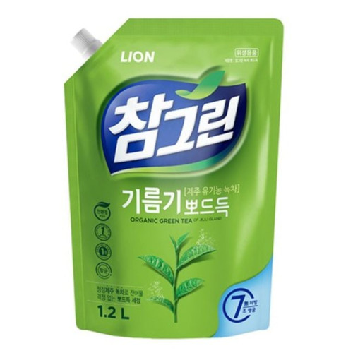 참그린 기름기 뽀드득 주방세제 리필 1.2L