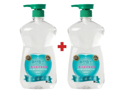1+1 에브링스 1등급 주방세제 1100ml+1100ml