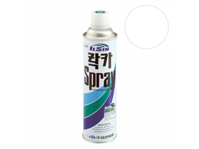 일신 락카 스프레이 무광백색 420ml