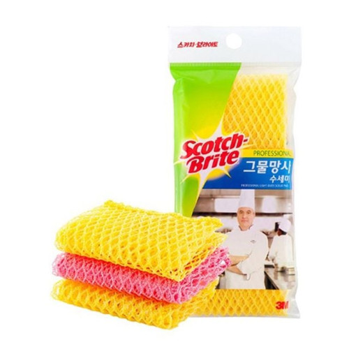 3M 스카치브라이트 MN-900 그물망사 3개입