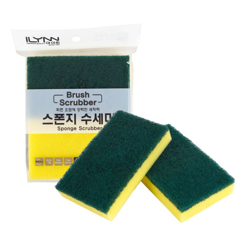 디디샵 부직포 스펀지 수세미 2p
