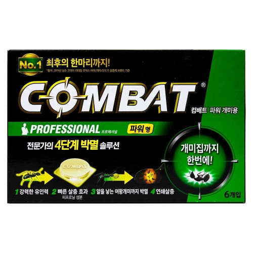 컴배트 프로페셔널 파워 개미용 6개입 패치형 773000