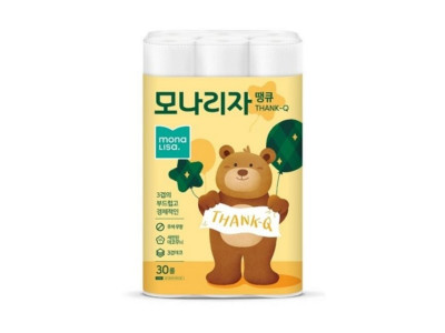 모나리자 땡큐 데코 3겹 화장지 30mX30롤 모나리자