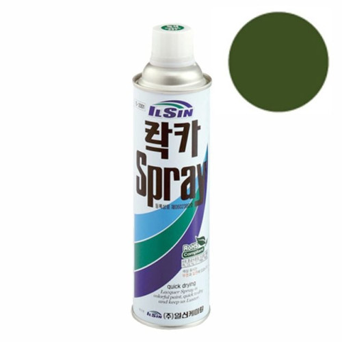 일신 락카 스프레이 국방색 420ml