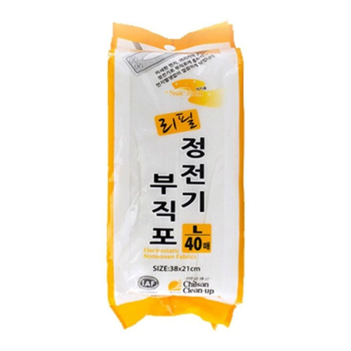 싹지움 정전기 부직포 리필 대형 40매 (4132) -O