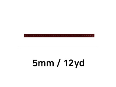 유니아트 (리본) 골직 스티치 롤 (폭 5mm) (진밤색)