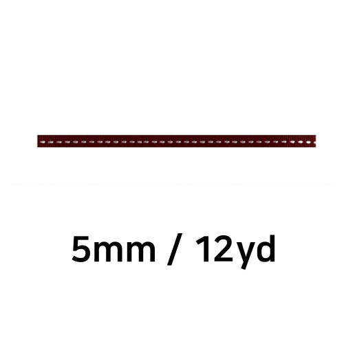 유니아트 (리본) 골직 스티치 롤 (폭 5mm) (진밤색)