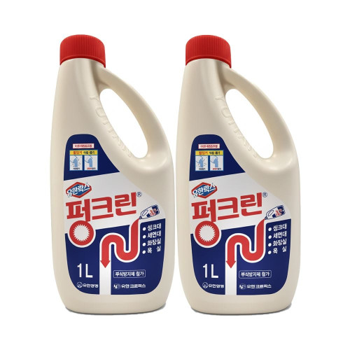 유한락스 펑크린 배수구클리너 1Lx2개