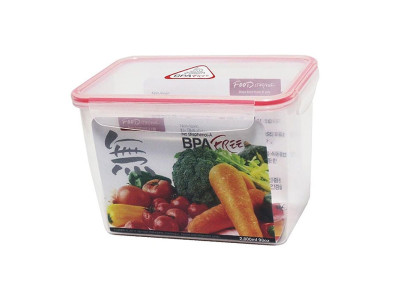 플라스틱 직사각 밀폐 김치통 2.8L 1P 대형 반찬 용기