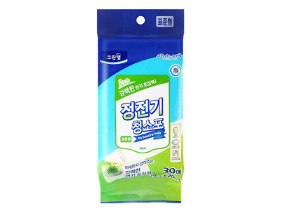 크린랩 정전기 부직포 밀대 청소포 표준형 30매