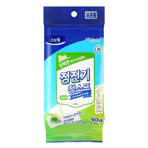 크린랩 정전기 부직포 밀대 청소포 표준형 30매