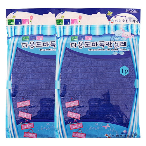 바둑판 걸레 40cmX60cm 2P 초극세사 다용도 행주 청소