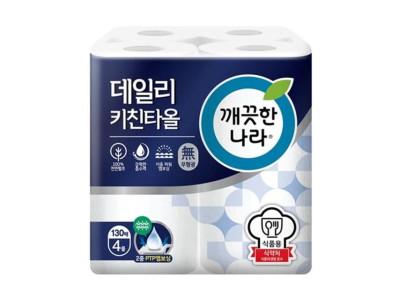 깨끗한나라 키친타올(130매X4롤 대한펄프)