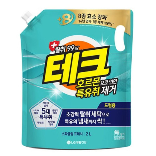지속공급 테크 특유취제거 액체리필 드럼용 2L