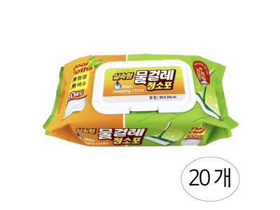 샤인 실속형 물걸레 청소포 중형 30매X20팩 1박스