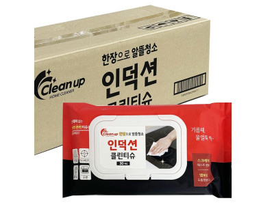 클린업 인덕션 클린티슈 30매 x1박스(25개) 주방청소