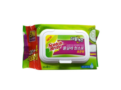 3M 스카치 더블액션 물걸레청소포(표준형) 20+4