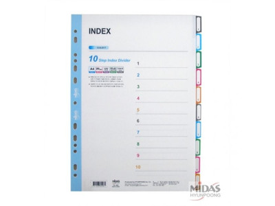 현풍 PP 10분류 A4인덱스 1개