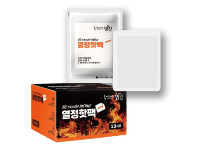 명진 열정핫팩 붙이는 핫팩 부착형 패드 파스형 보온