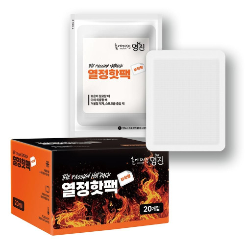 명진 열정핫팩 붙이는 핫팩 부착형 패드 파스형 보온