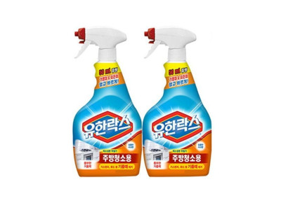 주방세정제 유한락스 주방청소 청소용 주방600ml 1+1세정제세트