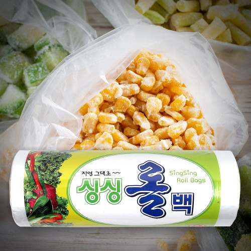 롤백 45X60 300매/위생 일회용 비닐 봉지 롤팩 봉투