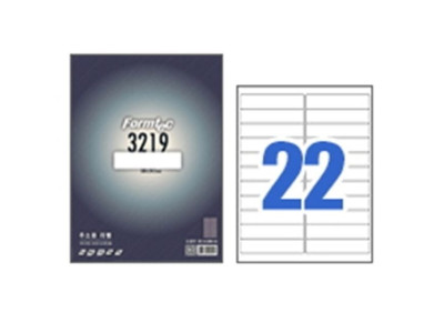 한국폼텍 폼텍라벨지 3219 (22칸 100매)