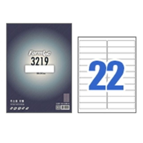 한국폼텍 폼텍라벨지 3219 (22칸 100매)