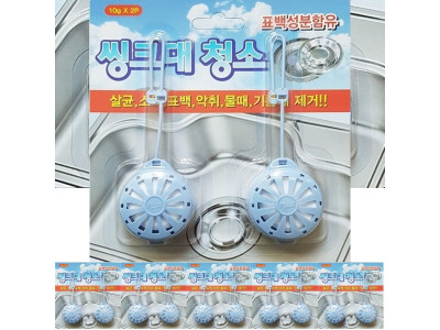 싱크대 세정제 씽크스타10p 하수구 물때 악취냄새제거