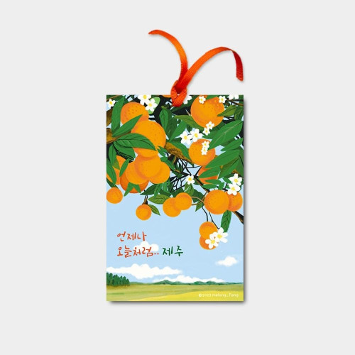 제주향기 사쉐 감귤향(5P) 옷장 신발장 차량용방향제 실내탈취제