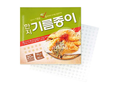 한지기름종이 16cm x 16cm 20매입