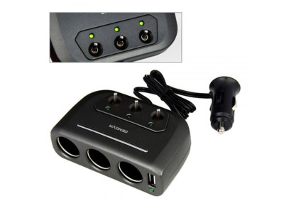시거잭 12V24V겸 USB 스위치3구 멀티소켓 자동차용품