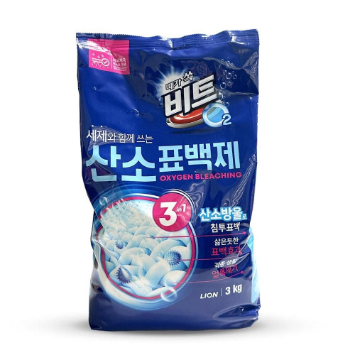 LION 때가 쏙 비트 O2 산소 표백제 분말 3kg