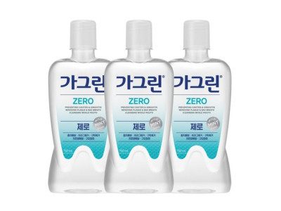 가그린 제로 구강청결제 750ml x 3개+100ml
