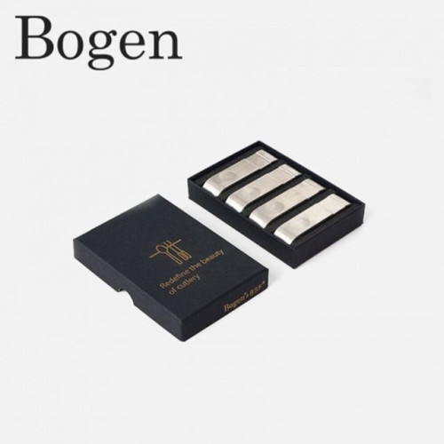 보겐 스텐레스 수저받침대 실버 4p 기프트세트