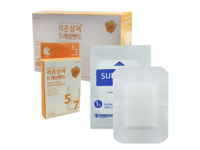슈퍼포아 드레싱 밴드 대용량 100매 소형5x7cm