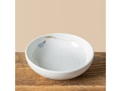 이천도자기 청꽃고백자 원찬기 4호 15.5cm 그릇 식기