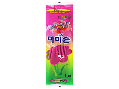 마미손 고무장갑 핑크 L(대)x10켤레